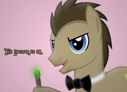 Size: 550x400 | Tagged: safe, artist:soft-bite, doctor whooves, time turner, earth pony, pony, g4, doctor who, male, sonic screwdriver, stallion, the doctor