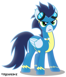 Size: 2571x3000 | Tagged: safe, artist:brony-works, soarin', pony, g4, rarity investigates, angry, cute, high res, male, simple background, soarinbetes, solo, transparent background, vector, wonderbolts uniform
