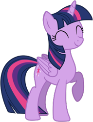 Size: 299x391 | Tagged: safe, artist:nano23823, twilight sparkle, alicorn, pony, g4, princess twilight sparkle (episode), .svg available, ^^, cheerful, cute, eyes closed, female, mare, raised hoof, simple background, smiling, solo, svg, transparent background, twiabetes, twilight sparkle (alicorn), vector
