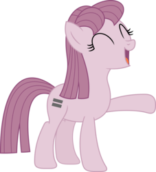 Size: 2987x3296 | Tagged: safe, artist:porygon2z, pinkie pie, earth pony, pony, bad end, equal cutie mark, equalized, female, mare, open mouth, simple background, solo, the bad guy wins, transparent background, vector