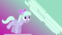 Size: 1920x1080 | Tagged: safe, artist:quanno3, flitter, pegasus, pony, g4, bow, cute, female, hair bow, mare, simple, solo, wallpaper