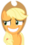 Size: 1781x2747 | Tagged: safe, artist:sketchmcreations, applejack, g4, hearthbreakers, my little pony: friendship is magic, female, sheepish grin, simple background, solo, transparent background, vector