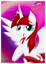 Size: 2243x3100 | Tagged: safe, artist:iflysna94, oc, oc only, oc:fausticorn, alicorn, pony, g4, alicorn oc, happy, high res, my little pony logo, smiling, smirk, solo