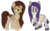 Size: 975x595 | Tagged: safe, artist:karmadash, oc, oc only, oc:krystal feathers, oc:nikki, zonkey, gift art