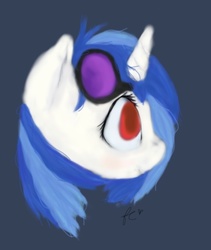 Size: 640x759 | Tagged: safe, artist:fairycakie, dj pon-3, vinyl scratch, g4, female, solo