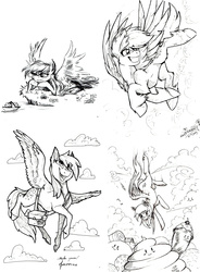 Size: 4960x6732 | Tagged: safe, artist:mimy92sonadow, artist:pimander1446, artist:terkatoriam, artist:thelionmedal, derpy hooves, pegasus, pony, g4, absurd resolution, cloud, cute, derpabetes, female, food, ice cream, mailbag, mailmare, mailpony, mare, muffin, papercraft, river, spanish, summer wrap up festival, swufest, traditional art, various artists