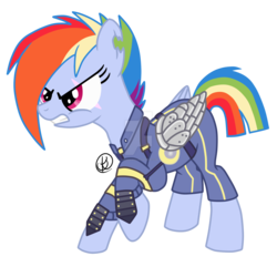 Size: 1600x1540 | Tagged: safe, artist:daringashia, rainbow dash, g4, my little pony: friendship is magic, the cutie re-mark, alternate timeline, apocalypse dash, crystal war timeline, female, scar, simple background, solo, torn ear, transparent background, watermark