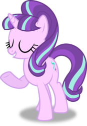 Size: 8991x12922 | Tagged: safe, artist:8-notes, starlight glimmer, g4, the cutie re-mark, .svg available, absurd resolution, eyes closed, female, ponyscape, raised hoof, s5 starlight, simple background, solo, transparent background, vector