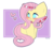 Size: 1100x1000 | Tagged: safe, artist:pearlmethvst, fluttershy, butterfly, g4, blushing, chibi, cute, female, floral head wreath, shyabetes, solo