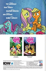 Size: 616x945 | Tagged: safe, artist:tony fleecs, idw, applejack, fluttershy, pigasus, friends forever #23, g4, my little pony: friends forever, spoiler:comic