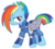 Size: 9800x8760 | Tagged: safe, artist:flutter525, rainbow dash, g4, my little pony: friendship is magic, the cutie re-mark, absurd resolution, alternate timeline, amputee, apocalypse dash, augmented, badass, crystal war timeline, female, photoshop, prosthetic limb, prosthetic wing, prosthetics, scar, simple background, solo, torn ear, transparent background, vector