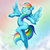 Size: 512x512 | Tagged: safe, artist:kanta0710, rainbow dash, g4, backbend, blushing, female, solo