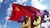 Size: 852x480 | Tagged: artist needed, safe, apple bloom, scootaloo, sweetie belle, earth pony, pony, g4, communism, communism is magic, cutie mark crusaders, flag, hammer and sickle, soviet, soviet union