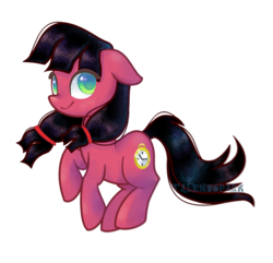 Size: 2260x2180 | Tagged: safe, artist:talentspark, oc, oc only, oc:macdolia, earth pony, pony, high res, pigtails, solo