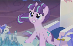 Size: 1481x949 | Tagged: safe, screencap, starlight glimmer, pony, unicorn, g4, the cutie re-mark, cute, discovery family logo, female, glimmerbetes, mare, s5 starlight, solo