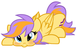 Size: 2046x1317 | Tagged: safe, artist:furrgroup, libra (g4), pegasus, pony, g4, cute, female, libra, looking at you, lying down, mare, ponyscopes, prone, simple background, solo, squishy cheeks, white background, zodiac