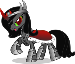 Size: 5000x4279 | Tagged: safe, artist:ladysugarsapphire, king sombra, g4, absurd resolution, queen umbra, rule 63, simple background, solo, transparent background