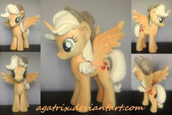 Size: 1280x855 | Tagged: safe, artist:agatrix, applejack, alicorn, pony, g4, applecorn, irl, photo, plushie, race swap, solo