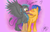 Size: 1024x648 | Tagged: safe, artist:xxmarkingxx, flash sentry, oc, oc:blackgryph0n, griffon, g4, blackgryph0n, blushing, canon x oc, crack shipping, cute, flashgryph0n, gay, kissing, male, photo, shipping, sound effects, vincent tong, wat