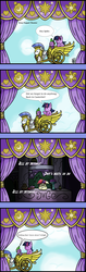 Size: 2019x6390 | Tagged: safe, artist:mangameister, moondancer, spike, twilight sparkle, g4, chariot, pony puppet theater, royal guard
