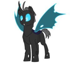 Size: 650x530 | Tagged: safe, artist:darkodraco, oc, oc only, oc:doppel, changeling, cute, male, solo