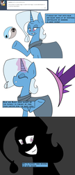 Size: 1280x2967 | Tagged: safe, artist:sehtkmet, trixie, pony, unicorn, g4, comic, crossover, female, magic, magic the gathering, mare, planeswalker, planeswalker trixie, simple background, solo, transparent background