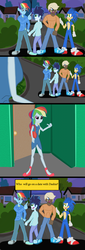 Size: 697x2047 | Tagged: safe, artist:urhangrzerg, dumbbell, rainbow dash, soarin', equestria girls, g4, comic, crossover, equestria girls-ified, male, rainbow blitz, rule 63, sonic the hedgehog, sonic the hedgehog (series)