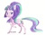 Size: 1506x1165 | Tagged: safe, artist:raiwee, starlight glimmer, g4, female, raised hoof, simple background, solo, traditional art