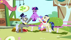 Size: 1280x720 | Tagged: safe, screencap, caesar, count caesar, horte cuisine, royal ribbon, savoir fare, twilight sparkle, g4, magical mystery cure