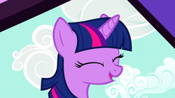 Size: 1023x575 | Tagged: safe, screencap, twilight sparkle, g4, lesson zero, cute, smiling