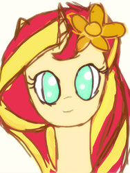 Size: 768x1024 | Tagged: safe, artist:pinkiejay, sunset shimmer, pony, unicorn, g4, female, looking at you, solo