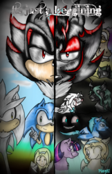 Size: 768x1187 | Tagged: safe, artist:margit12, discord, queen chrysalis, twilight sparkle, changeling, g4, anthro ponidox, crossover, male, maria robotnik, ow the edge, ponified, shadow the hedgehog, silver the hedgehog, sonic the hedgehog, sonic the hedgehog (series)