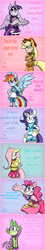 Size: 1000x5600 | Tagged: safe, artist:hoshinousagi, applejack, fluttershy, pinkie pie, rainbow dash, rarity, spike, twilight sparkle, anthro, g4, clothes, high res, mane seven, mane six, sonic the hedgehog (series), sonicified, sweater, sweatershy, twilight sparkle (alicorn), valentine's day