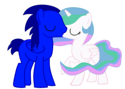 Size: 3920x2800 | Tagged: safe, artist:pinkieparty0613, artist:wolvesandangels66, princess celestia, pony, g4, high res, kissing, male, ponified, request, shipping, sonic the hedgehog, sonic the hedgehog (series), soniclestia