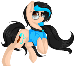 Size: 450x399 | Tagged: safe, artist:blocksy-art, oc, oc only, earth pony, pony, cute, female, glasses, mare, simple background, solo, transparent background