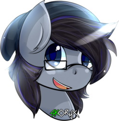 Size: 493x500 | Tagged: safe, artist:skoryx, oc, oc only, oc:appy, beanie, cute, glasses, hat, shiny, simple background, solo, white background