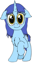 Size: 1000x2000 | Tagged: safe, artist:baratus93, oc, oc only, oc:cheri bleu, pony, unicorn, blushing, cute, female, floppy ears, looking at you, mare, rule 63, simple background, smiling, transparent background
