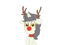 Size: 850x650 | Tagged: safe, artist:lion-grey, oc, oc only, oc:short fuse, antlers, confused, male, simple background, solo, transparent background