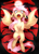 Size: 1024x1434 | Tagged: safe, artist:scarlet-spectrum, fluttershy, bat pony, pony, g4, female, floppy ears, flutterbat, looking at you, red sky, solo, spread wings, watermark