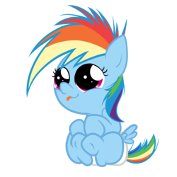 Size: 3000x3000 | Tagged: safe, artist:zigrock, rainbow dash, pony, g4, baby, baby dash, baby pony, cute, dashabetes, diaper, filly, foal, high res, simple background, transparent background, vector