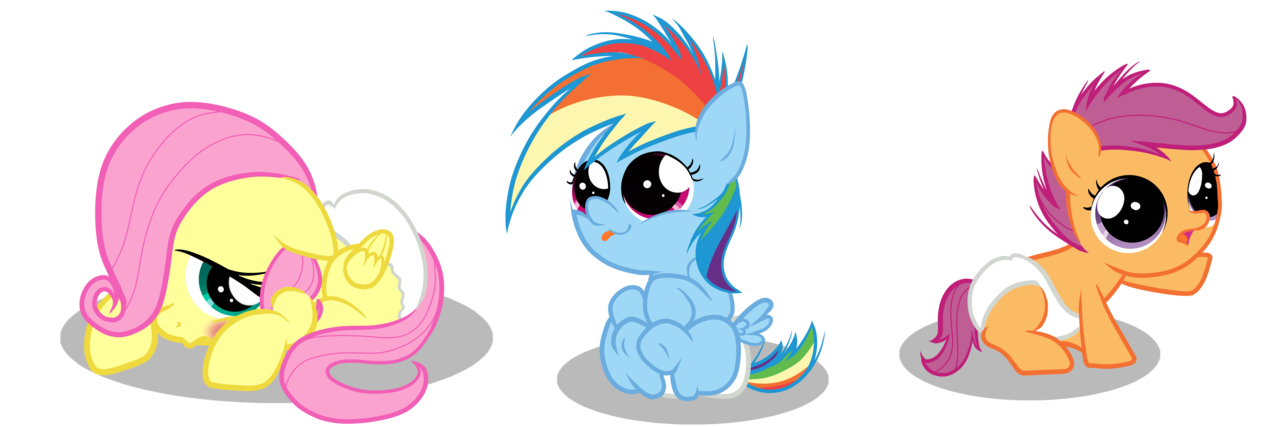 立憲民主党】 My Little Pony Baby Rainbow Dash 【タグ付き