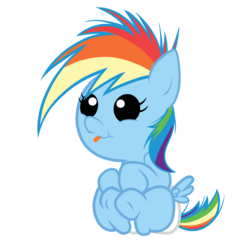 Size: 3000x3000 | Tagged: safe, artist:zigrock, rainbow dash, pony, g4, baby, baby dash, baby pony, diaper, filly, foal, high res, simple background, transparent background, vector