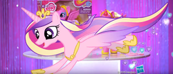 Size: 1792x769 | Tagged: safe, princess cadance, alicorn, pony, g4, caddy, commercial, female, mare, screenshots, vector