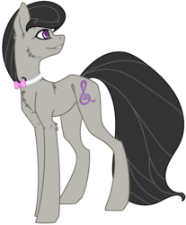 Size: 1620x1954 | Tagged: safe, artist:novocainenightmares, octavia melody, earth pony, pony, g4, backwards cutie mark, bowtie, chest fluff, female, mare, simple background, solo, transparent background