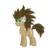 Size: 1920x1920 | Tagged: safe, artist:doktorwhooves, doctor whooves, time turner, earth pony, pony, g4, alternate hairstyle, crossover, dragon ball, dragon ball z, male, scouter, simple background, solo, stallion, super saiyan, transparent background