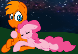 Size: 1537x1069 | Tagged: safe, artist:pinkieparty0613, pinkie pie, g4, male, miles "tails" prower, pinkietails, ponified, shipping, sonic the hedgehog (series)