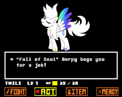 Size: 1008x801 | Tagged: safe, artist:outofworkderpy, derpy hooves, pegasus, pony, g4, animated, black background, crossover, cute, derpabetes, female, mare, one eye closed, parody, rainbow power, rainbow power-ified, simple background, solo, undertale