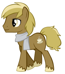 Size: 2943x3360 | Tagged: safe, artist:petraea, oc, oc only, earth pony, pony, clothes, high res, male, scarf, simple background, solo, stallion, transparent background, vector