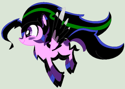 Size: 609x433 | Tagged: safe, artist:selenaede, artist:the-sheamus-mlp, oc, oc only, oc:sheamus-mlp, green background, rainbow power, rainbow power-ified, simple background, solo