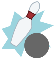Size: 2362x2500 | Tagged: safe, artist:the smiling pony, strike, g4, bowling ball, bowling pin, cutie mark, high res, simple background, transparent background, vector